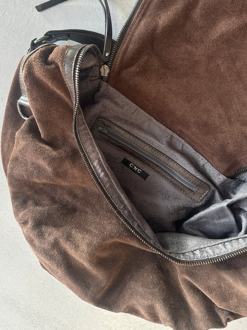 C'N'C COSTUME NATIONAL - F/W 2010 SUEDE LARGE HOBO BAG