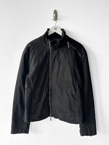 BIKKEMBERGS - early 2000s LOGO TAPE AT BACK BIKER JACKET