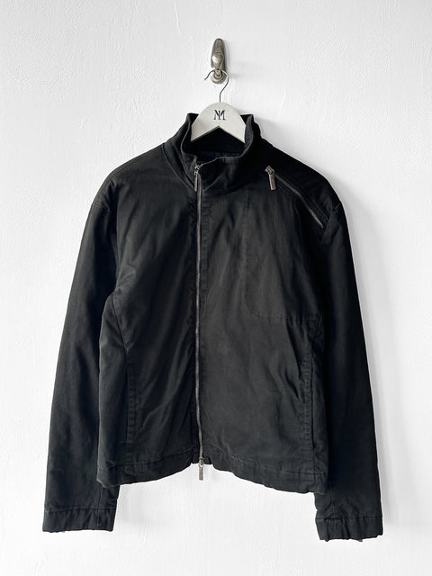 BIKKEMBERGS - early 2000s LOGO TAPE AT BACK BIKER JACKET