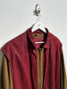 1980s SUEDE BOMBER JACKET WITH CONTRASTING GILET STYLE OUTER LAYER