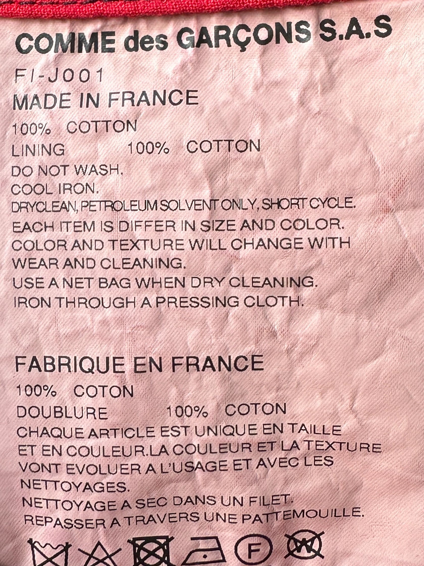 COMME DES GARÇONS - S/S 2012 ASYMMETRICAL STRIPED SHIRT JACKET