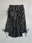 FRENCH LABEL early 2000s PANELED ASYMMETRIC MAXI SKIRT