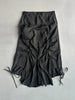 FRENCH LABEL early 2000s PANELED ASYMMETRIC MAXI SKIRT