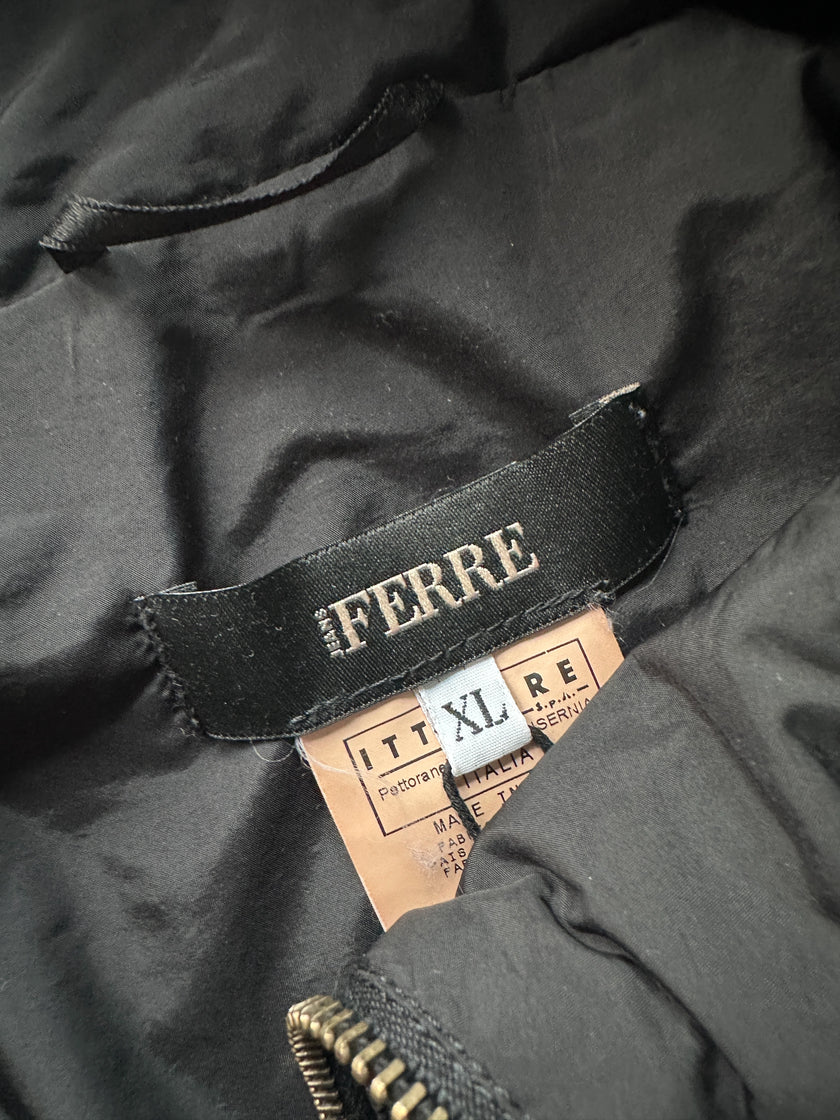 GIANFRANCO FERRÉ - 1990s MULTI ZIP CROP FIT BOMBER JACKET