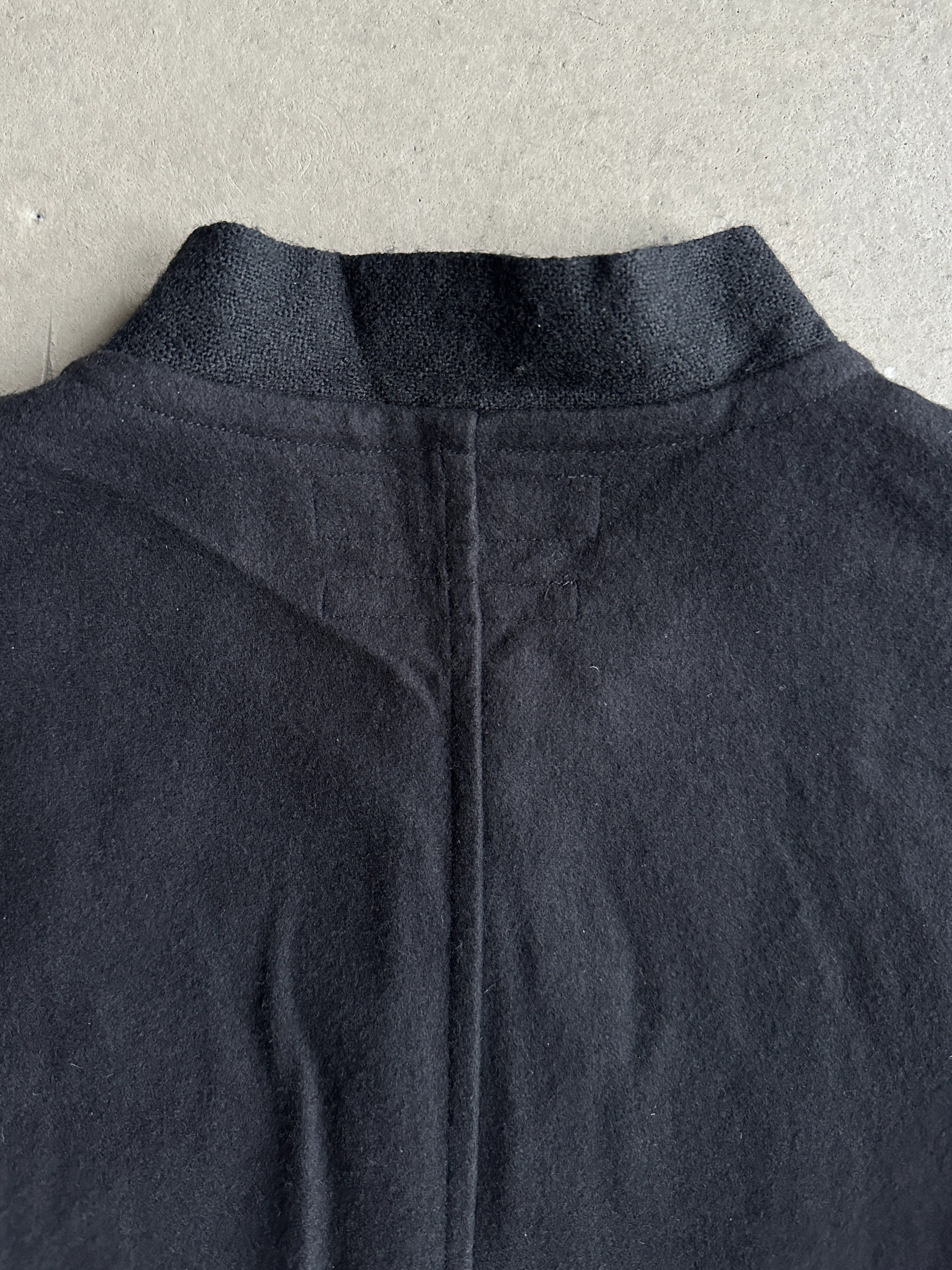 COMME DES GARÇONS - 1990s WOOL ZIPPED OVERSHIRT JACKET