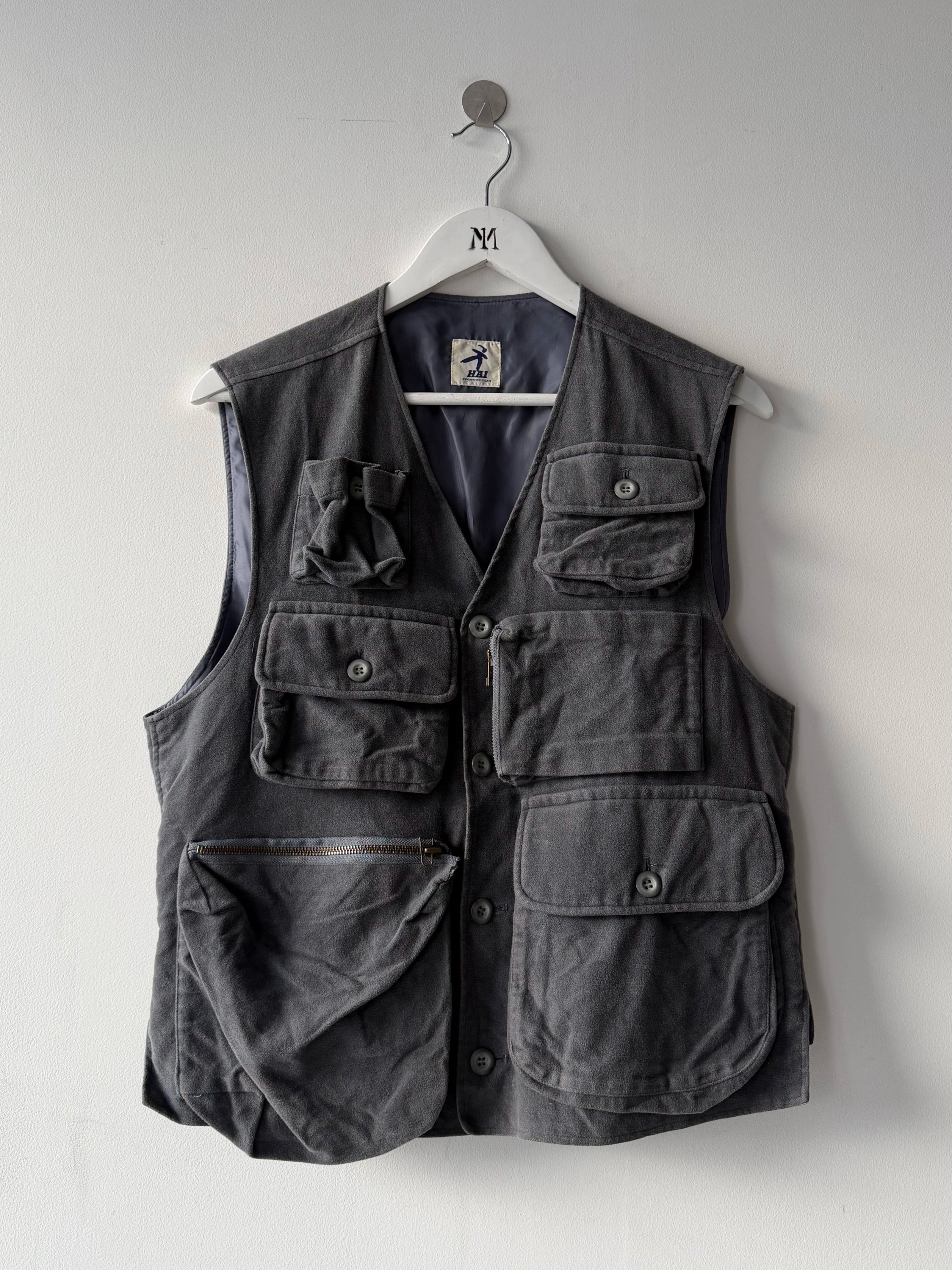 ISSEY MIYAKE HAI - 1980s CARGO VEST GILET JACKET