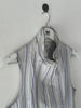 YOHJI YAMAMOTO -  late 2010s STRIPED VEST WITH TWO WAY FRONT ZIP