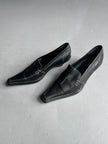 1990s KITTEN HEELS SLIP ON SHOES