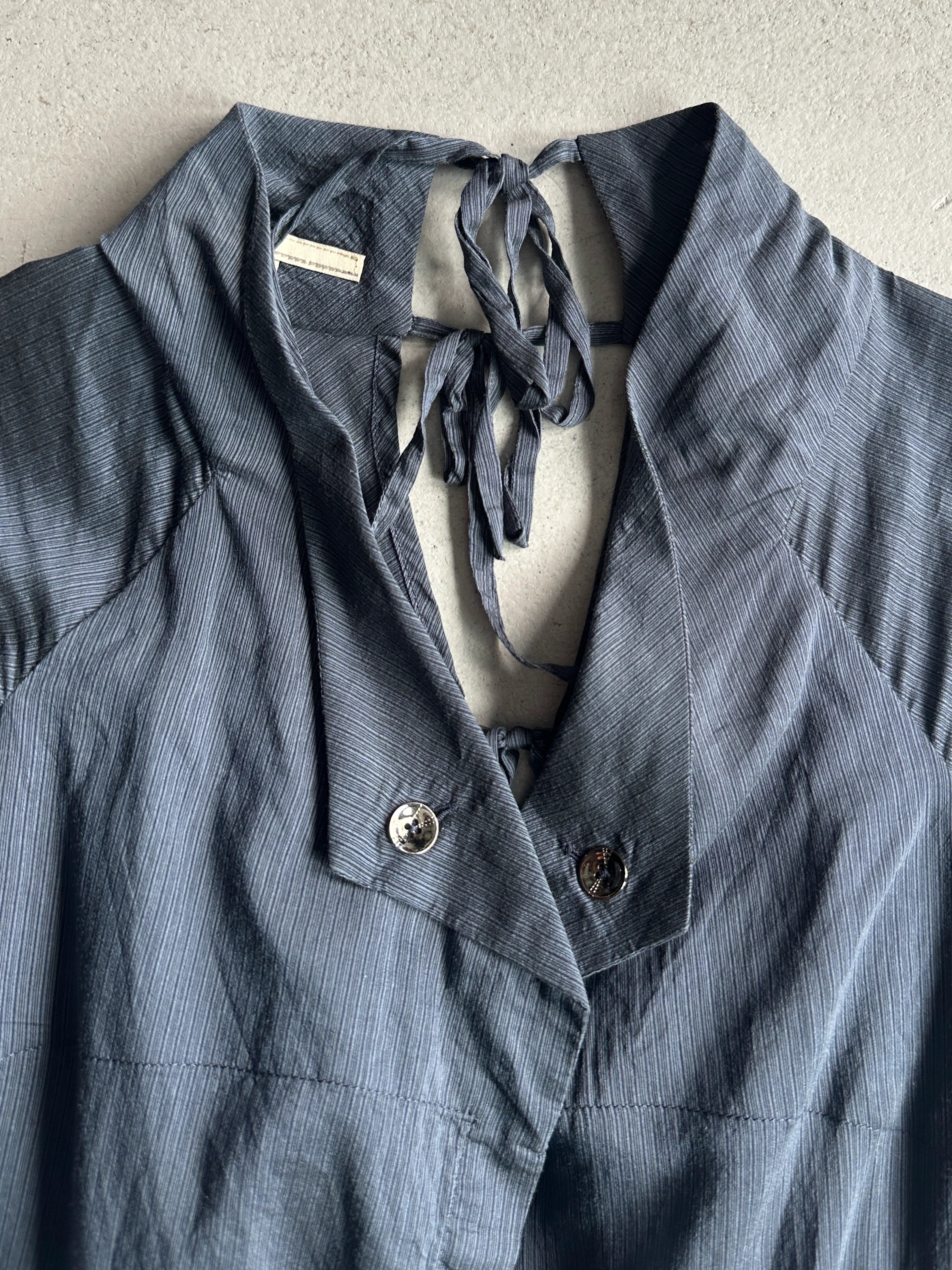 MARITHÉ + FRANÇOIS GIRBAUD -  S/S 2010 DECONSTRUCTED HEM BUTTONED BLOUSE