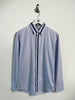 DIOR - late 2010s LONG SLEEVE SHIRT WITH CONTRAST STRIPE DETAILING AT FRONT AND COLLAR