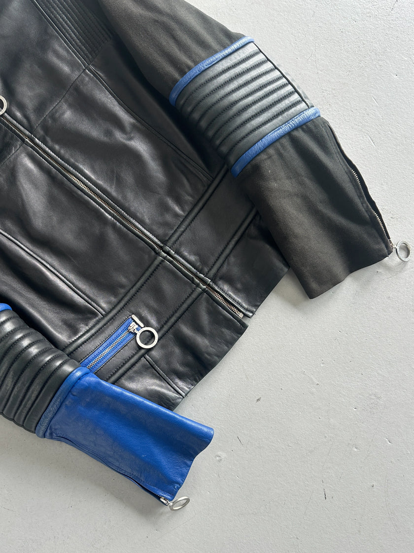 GIANFRANCO FERRÉ - 1990s BIKER LEATHER JACKET