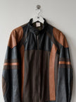 ANTONIO MARRAS - early 2000s PANELED LEATHER BIKER JACKET