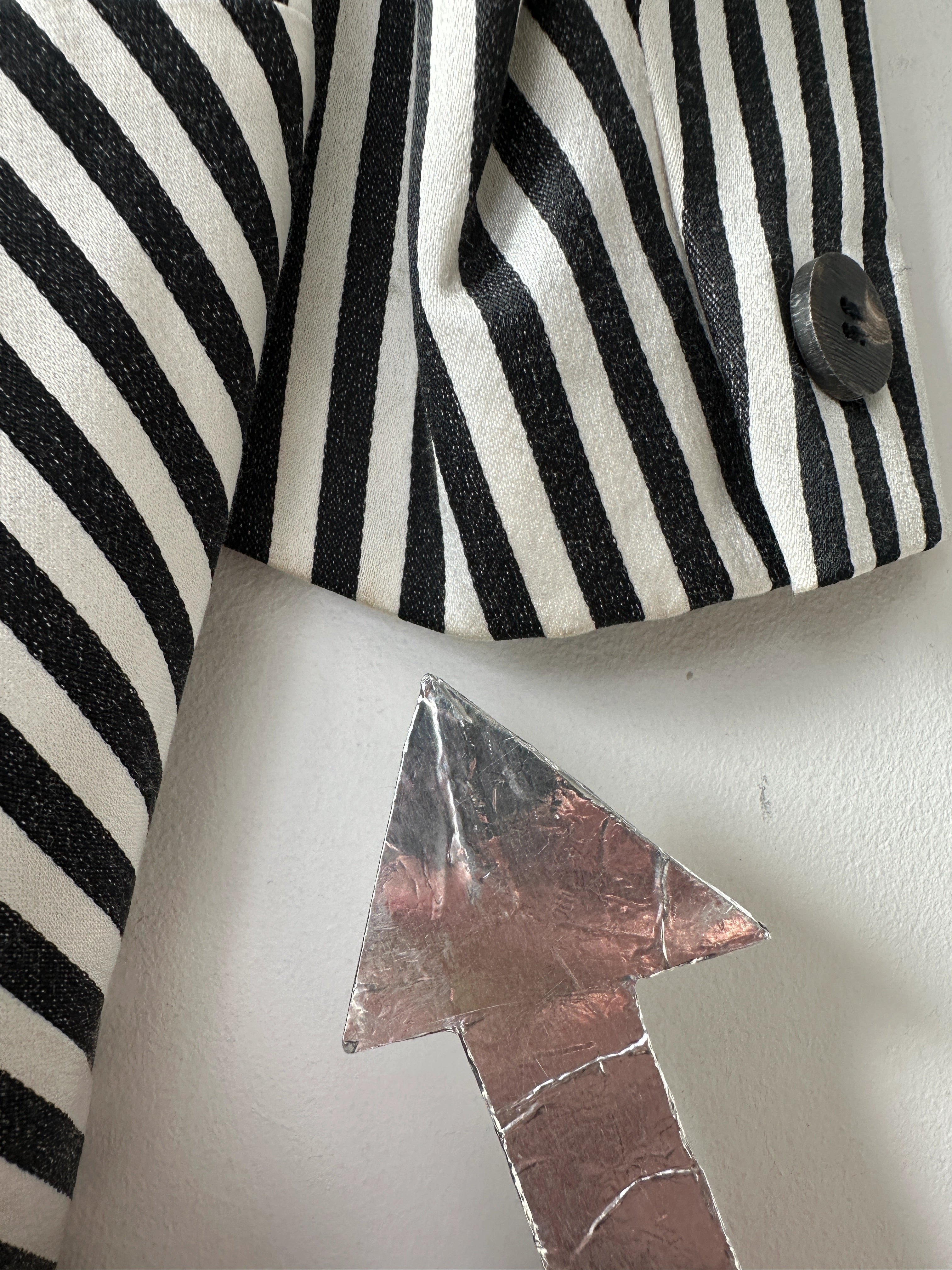 ISSEY MIYAKE - F/W 1995 TAILCOAT STRIPED BLAZER