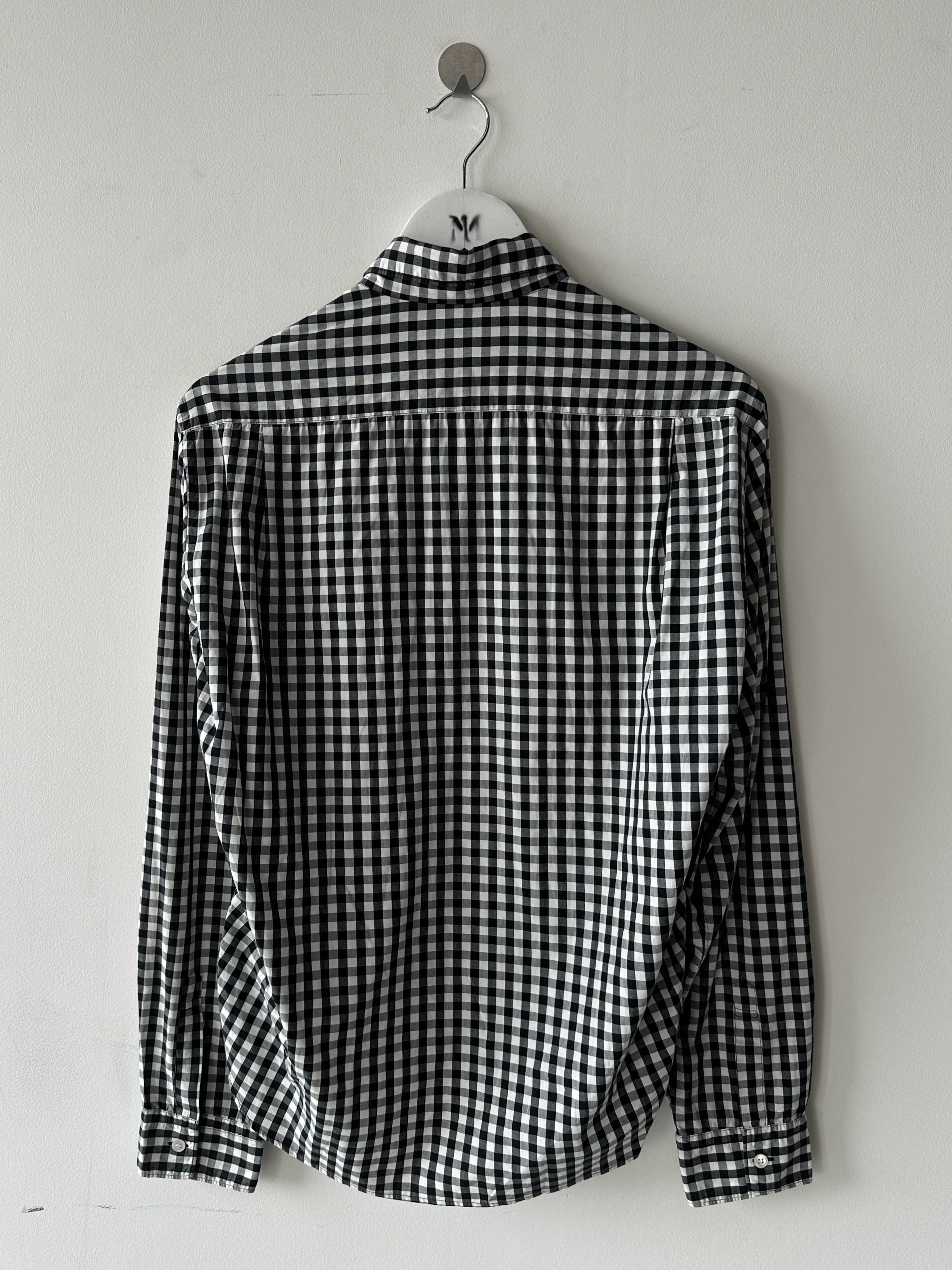 COMME DES GARÇONS HOMME - A/W 2008 RUCHED FRONT GINGHAM SHIRT
