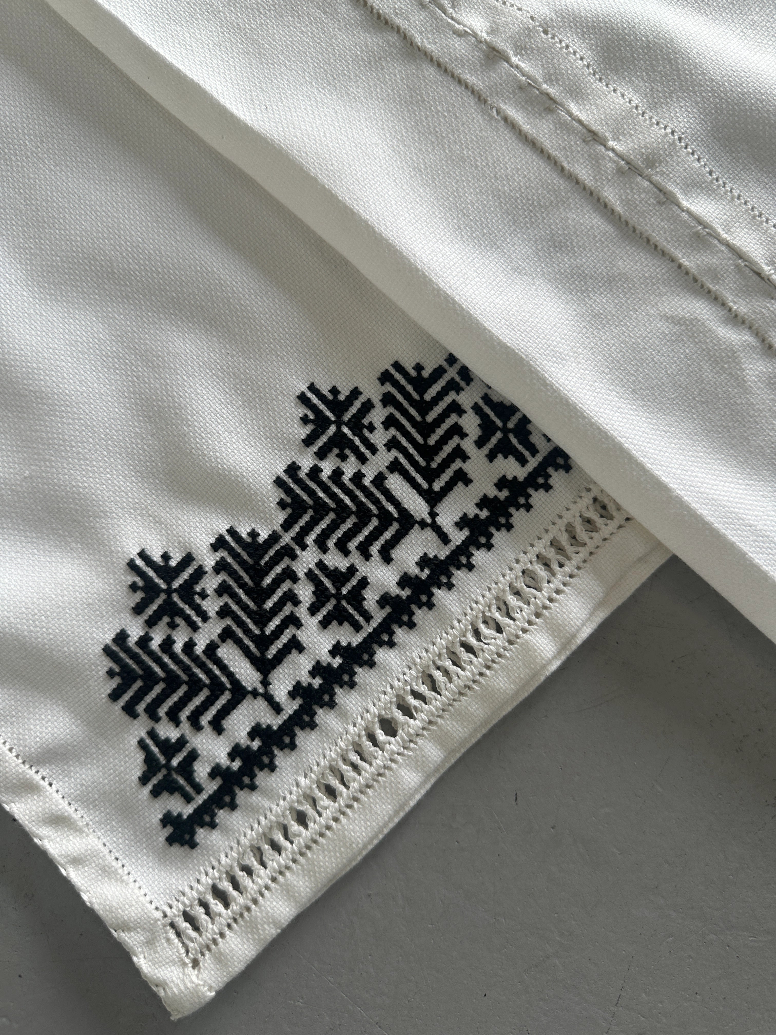 1970s EMBROIDERED WIDE SLEEVE TUNIC SHIRT