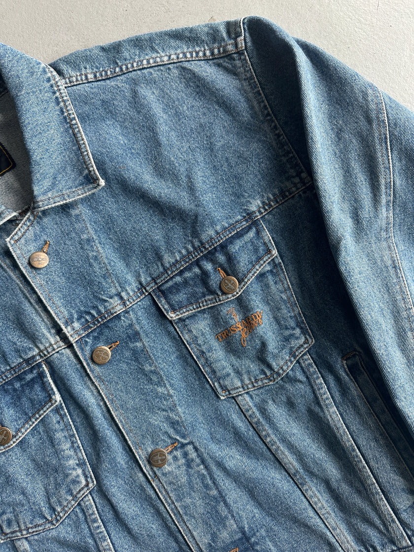 TRUSSARDI - 1990s MULTI POCKET DENIM JACKET