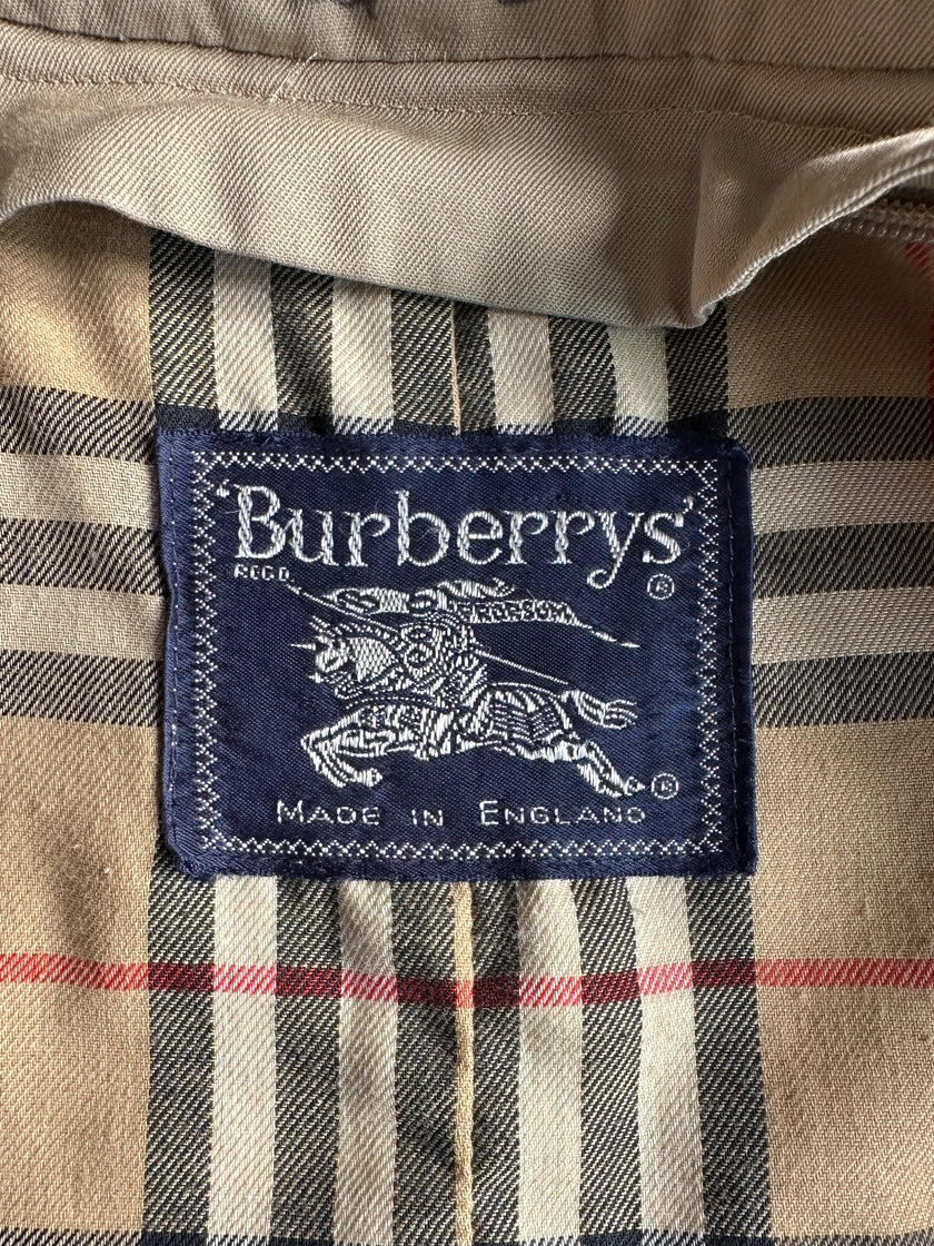 BURBERRYS - 1970s DOUBLE BREASTED EXTRA LONG TRENCH COAT
