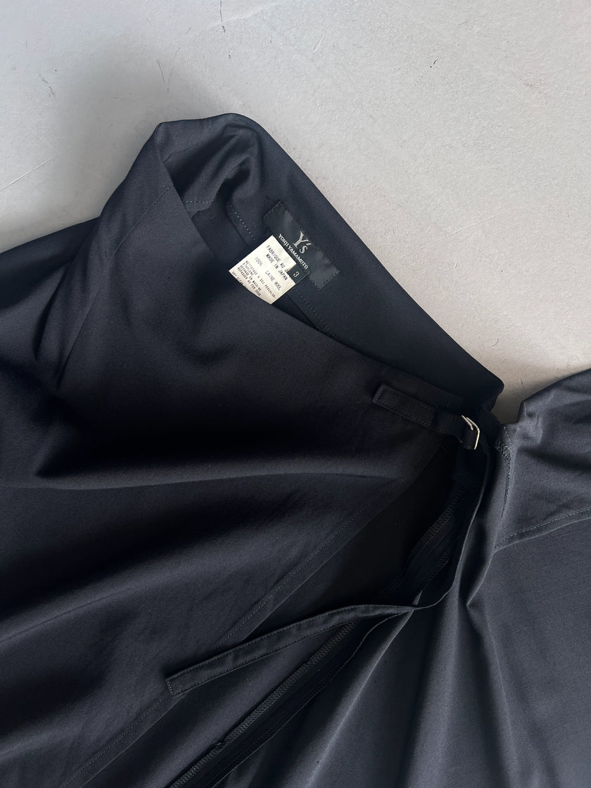 YOHJI YAMAMOTO Y's - A/W 2007 ASYMMETRICAL WRAP SKIRT PANEL