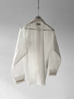 ARMANI JEANS 2000s  SEMI TRANSPARENT PVC BUTTONED SHIRT