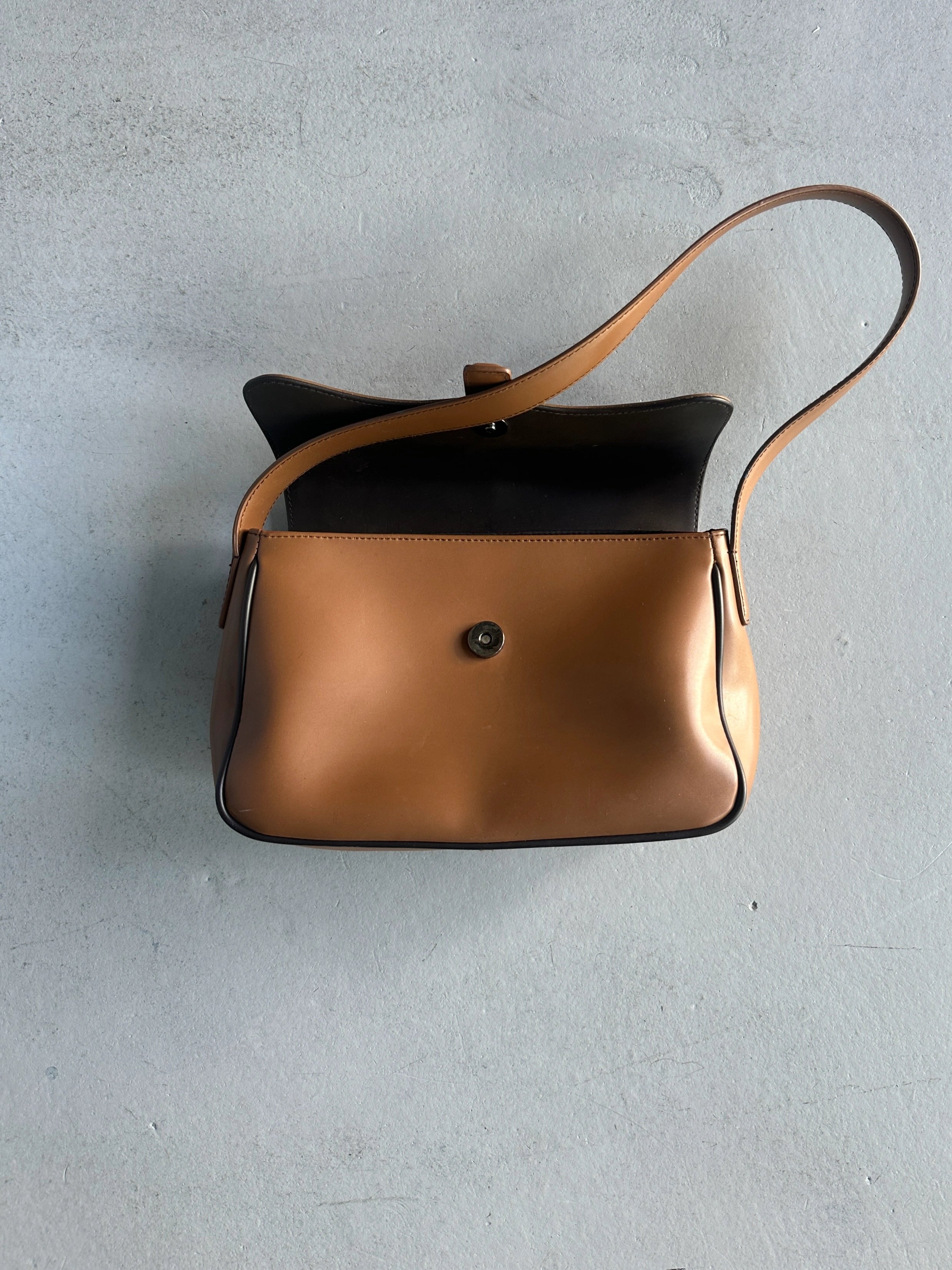 CLAUDE MONTANA - 1990s STRUCTURED SHOULDER BAG