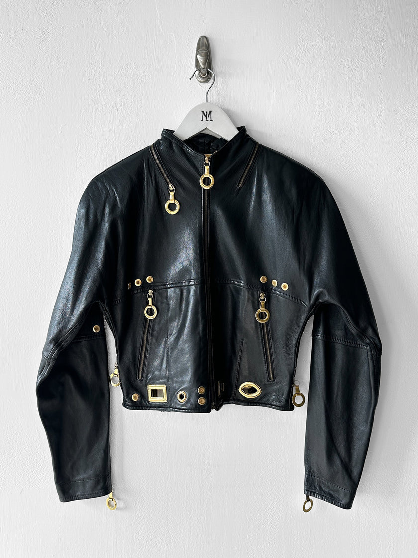 LA MATTA - early 1990s BOXY FIT LEATHER JACKET