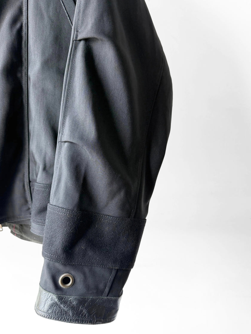 ITALIAN LABEL F/W 2005 TECHNICAL JACKET WITH OVERSIZED FUR COLLAR