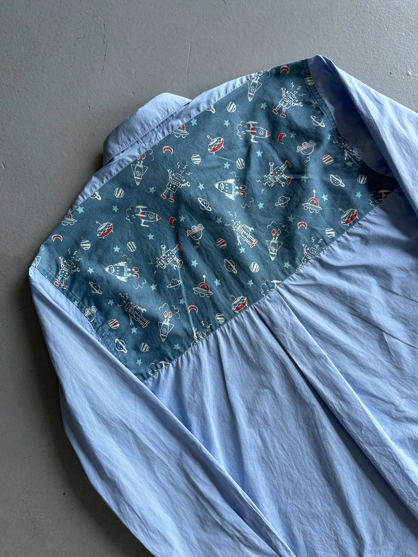 COMME DES GARÇONS - 2000s SPACESHIP YOKE LONG SLEEVE SHIRT