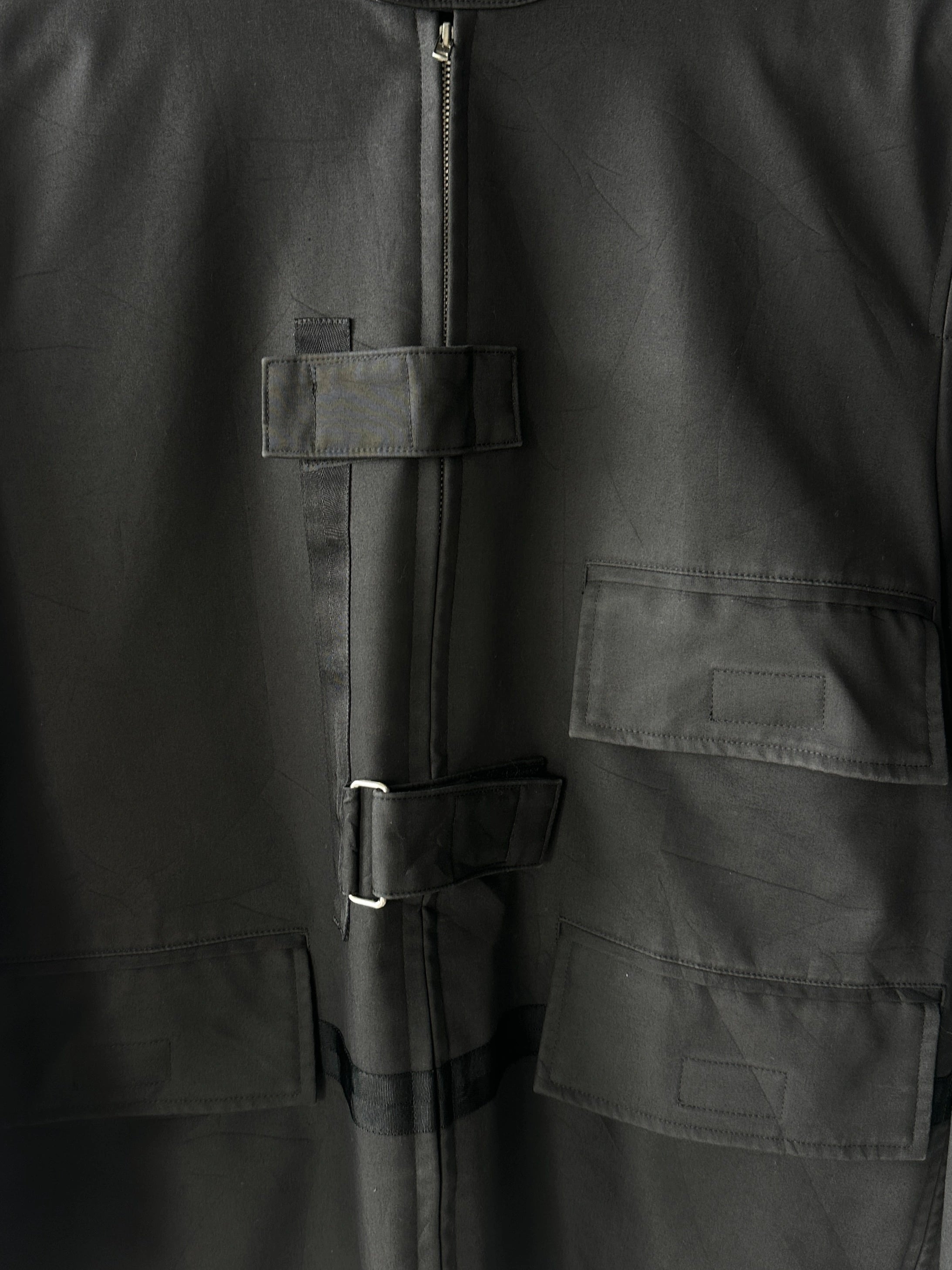 JAPANESE LABEL - early 2000s TECHNICAL JACKET WITH VELCRO STRAP DETAILS