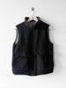 ARMANI JEANS - 1990s FUZZY HAIR ZIPPED VEST GILET