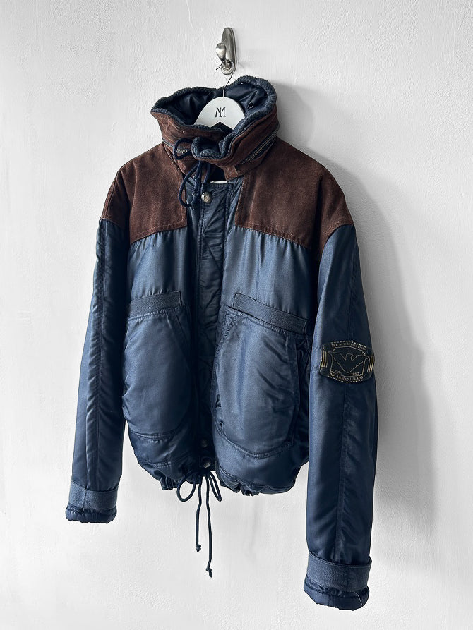 ARMANI JEANS - late 1980s-early 1990s AVIATOR BOMBER JACKET