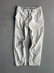 DOLCE & GABBANA - early 2000s STRAIGHT FIT TROUSERS WITH SILK BAND AT WAIST
