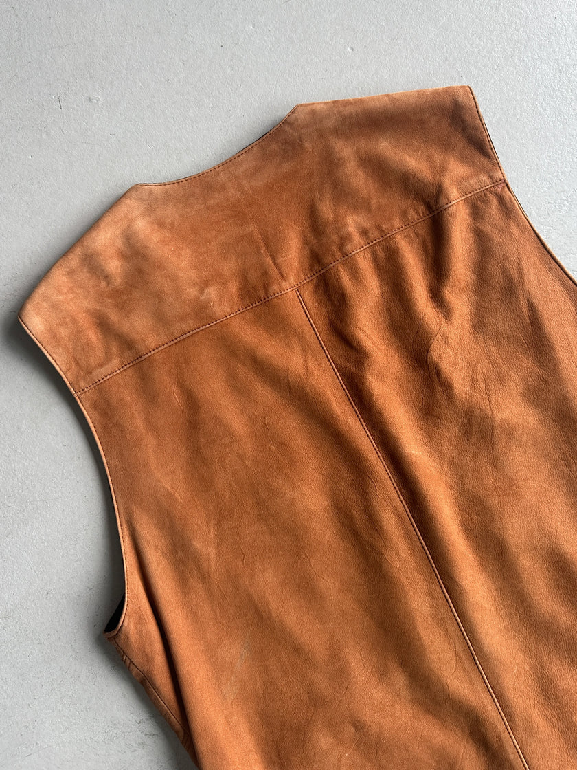 1980s SUEDE VEST GILET