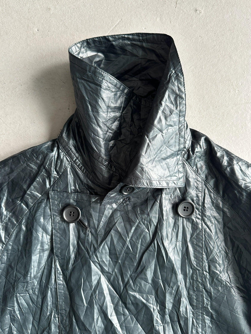 FINAL HOME BY 24 ISSEY MIYAKE - 1990s DOUBLE BREASTED TEMPERATURE CHANGING COLOUR TECHNICAL JACKET