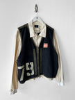 DIESEL - 1980s 2 in 1 BOMBER JACKET WITH LAYERED ZIPPED VEST
