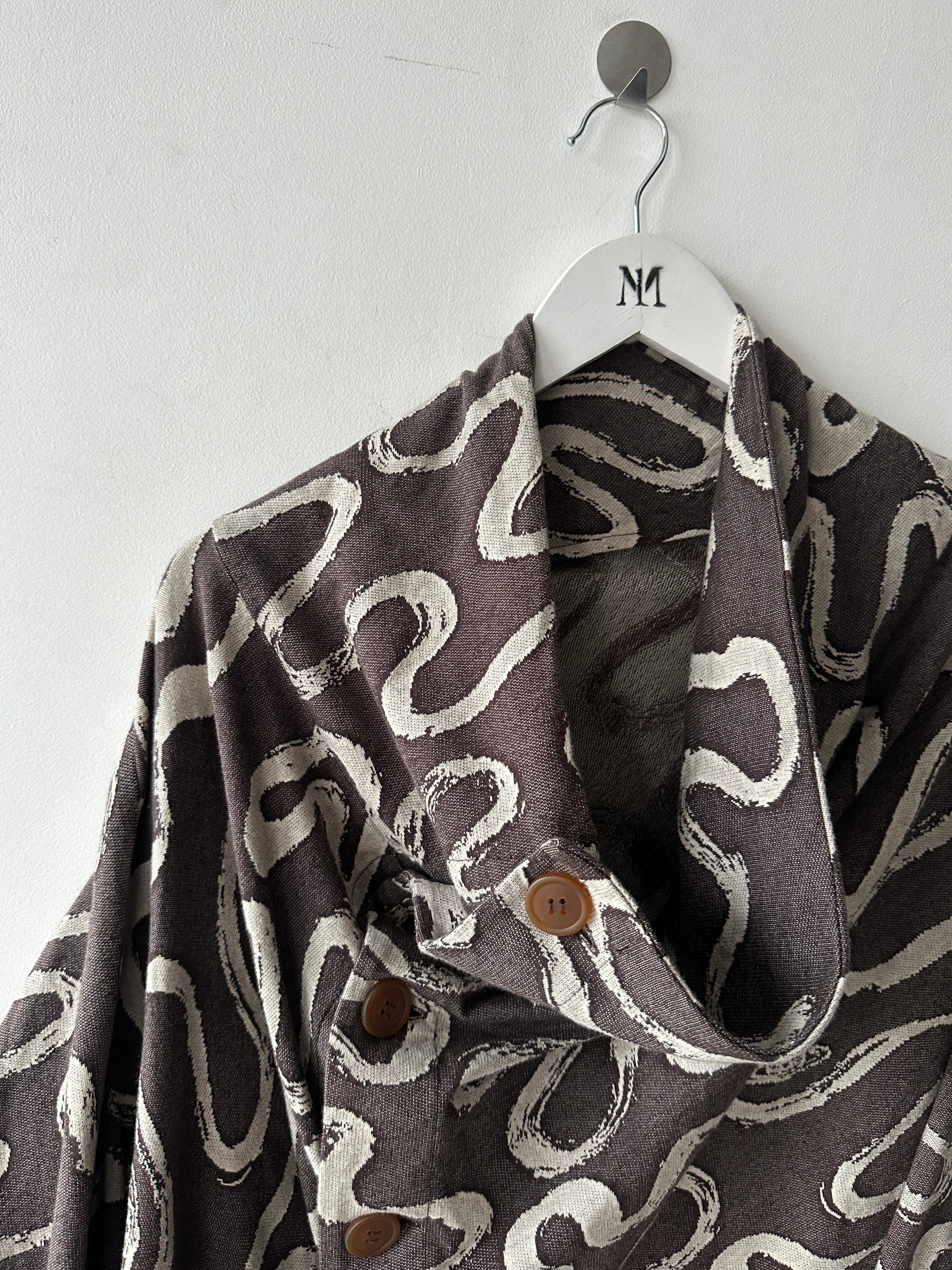 VIVIENNE WESTWOOD MAN - S/S 2023 ASYMMETRICAL SCULPTURAL CARDIGAN