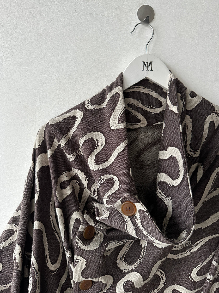 VIVIENNE WESTWOOD MAN - S/S 2023 ASYMMETRICAL SCULPTURAL CARDIGAN