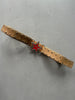 ANDREW MACKENZIE - 2000s STAR BUCKLE LOGO LEATHER BELT