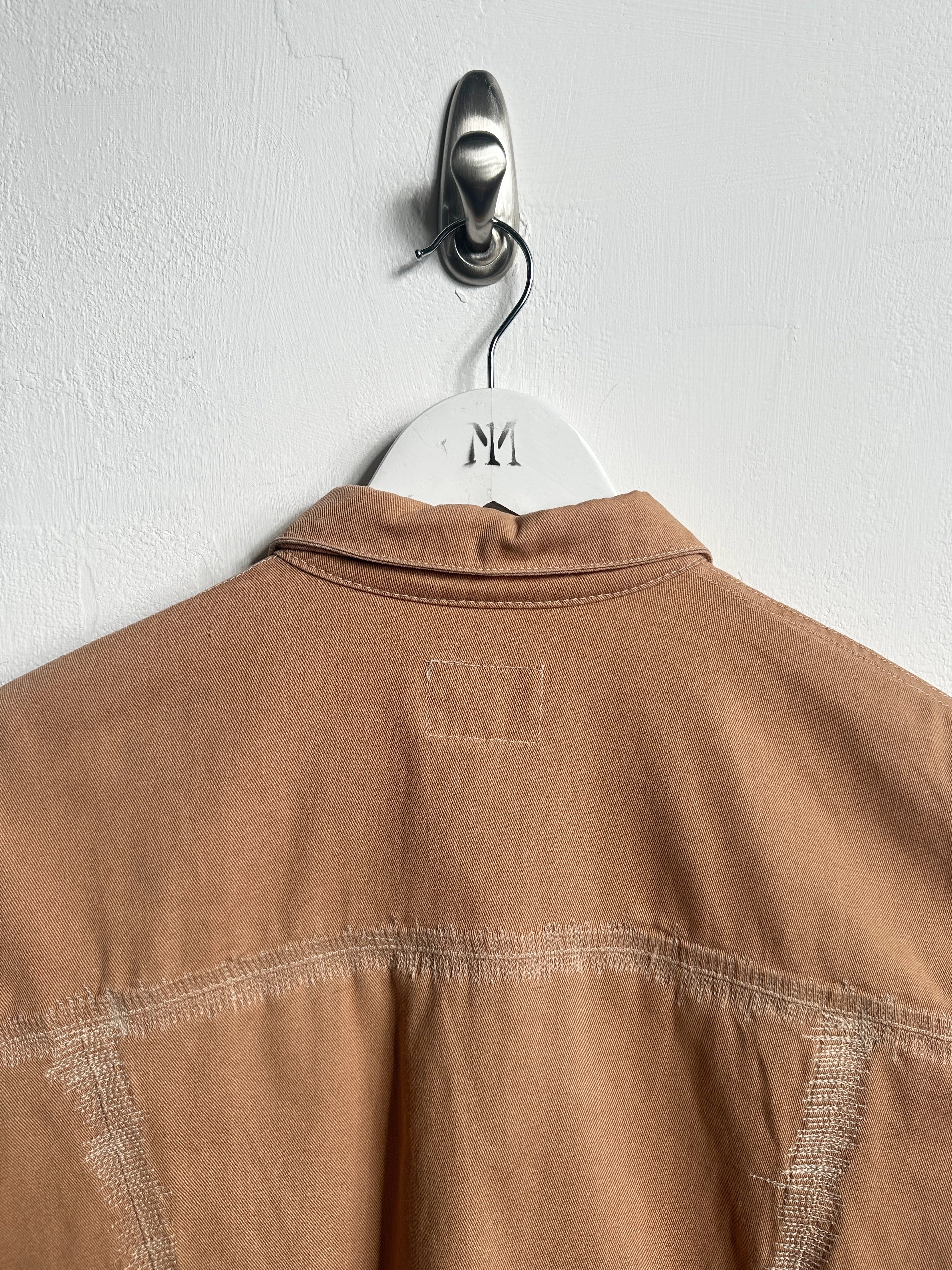 JEAN PAUL GAULTIER - 1990s BOXY FIT DENIM JACKET WITH STITCHING DETAILS