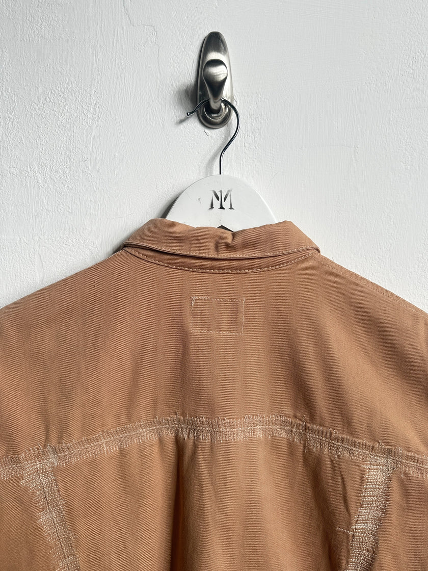 JEAN PAUL GAULTIER - 1990s BOXY FIT DENIM JACKET WITH STITCHING DETAILS