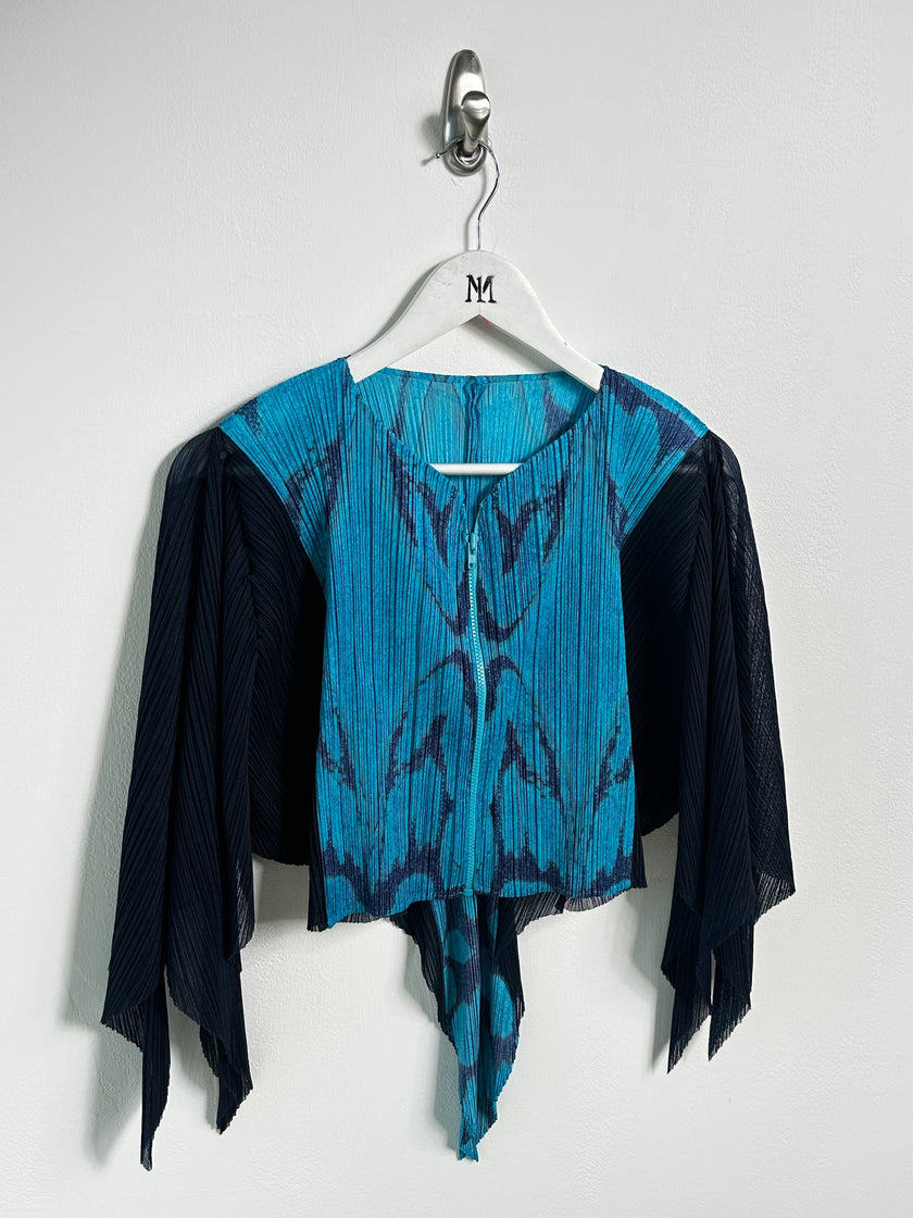 ISSEY MIYAKE PLEATS PLEASE - F/W 2013 CROPPED BUTTERFLY ZIPPED BOLERO