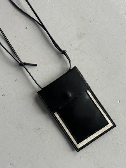 YOHJI YAMAMOTO Y'S - early 2000s LEATHER POUCH BAG