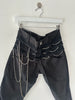 MARITHÉ + FRANÇOIS GIRBAUD - S/S 2008 PANELED CROPPED TROUSERS WITH CHAIN DETAILS