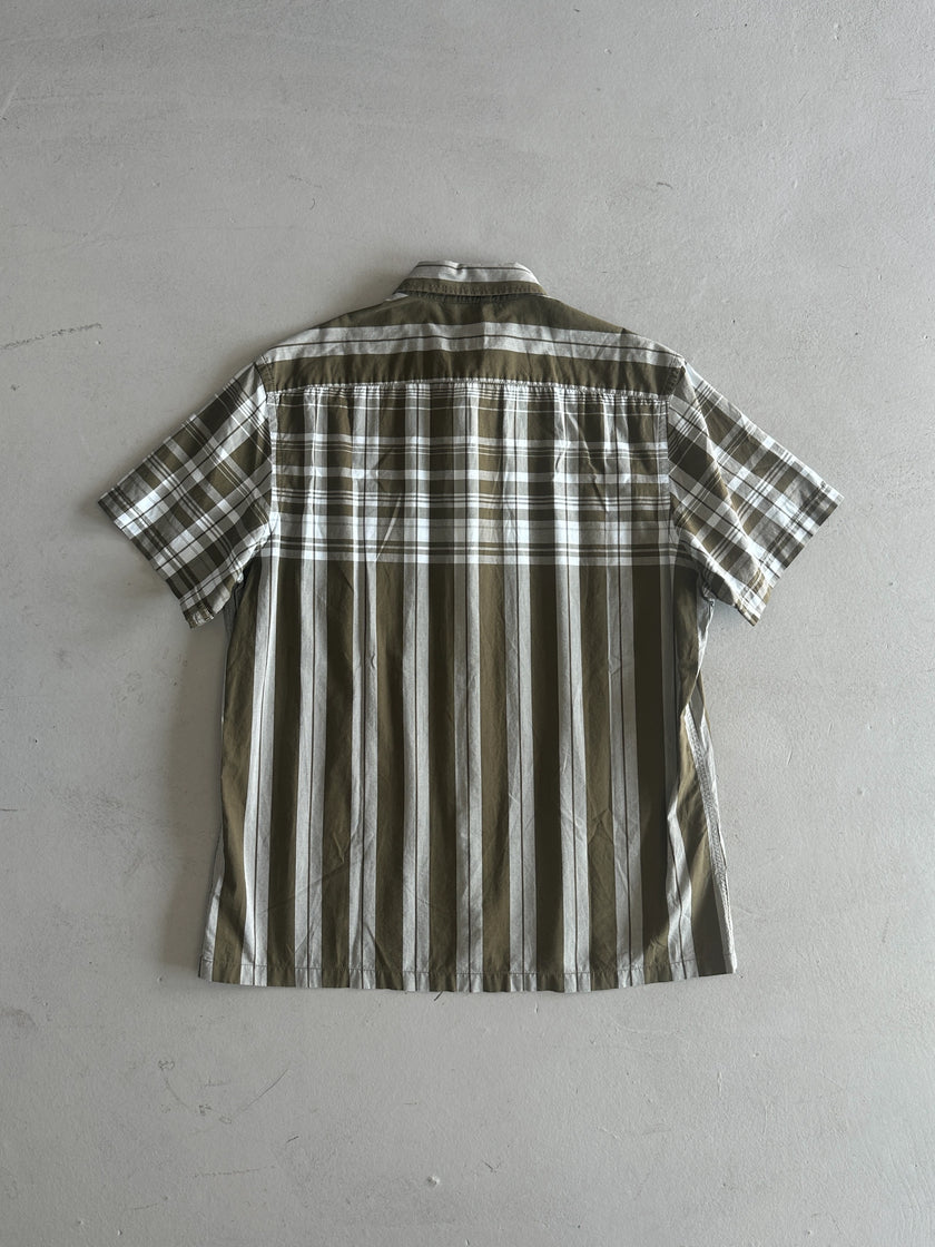 KENZO - 1990s ZIPPED HALF SLEEVE SHIRT