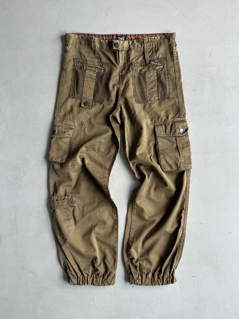DOLCE & GABBANA - S/S 2003 MULTI POCKET CARGO TROUSERS