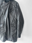 ANDREW MACKENZIE - F/W 2008 WAXED PVC LONG JACKET WITH ZIP DETAILS