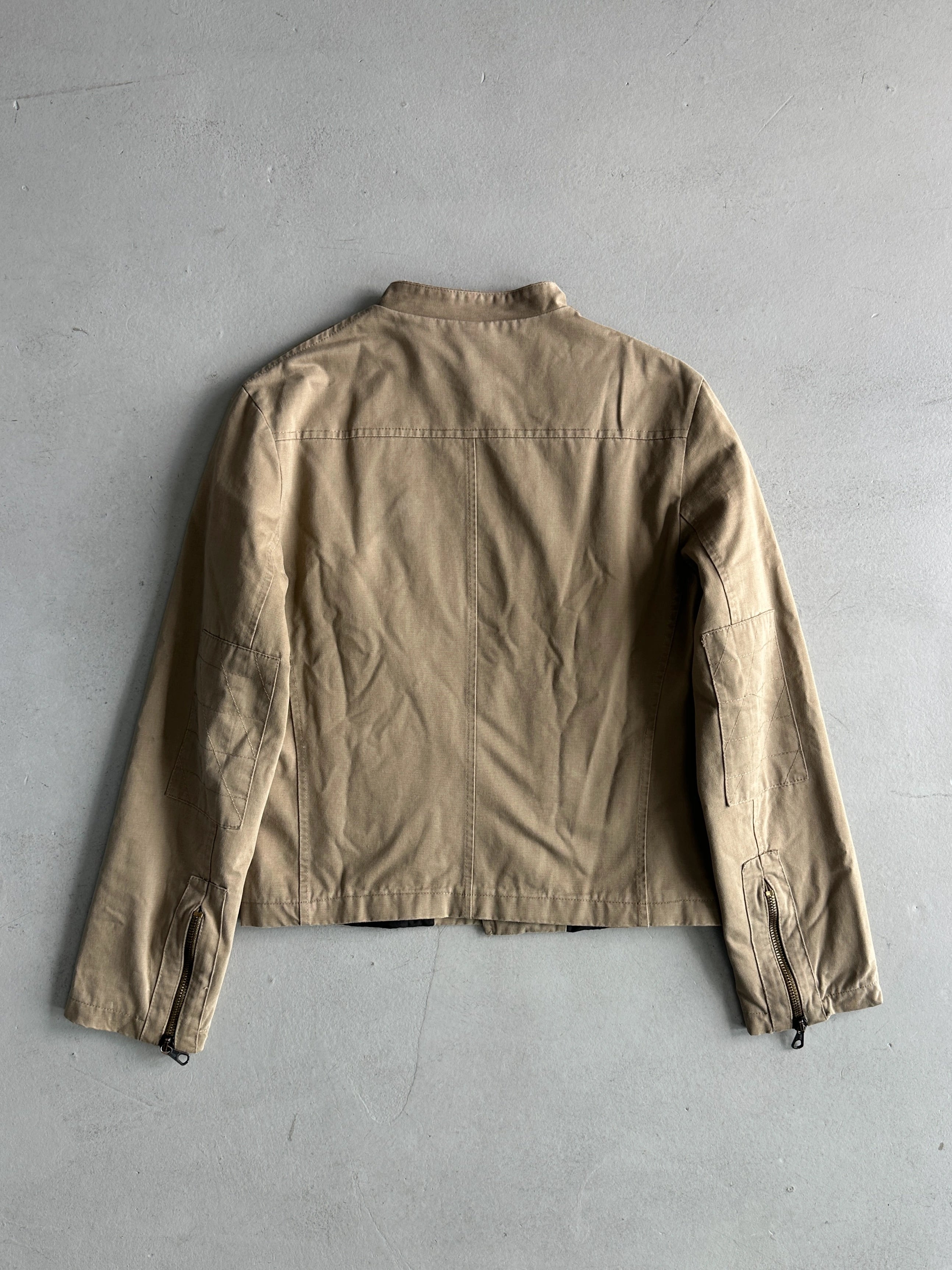 DSQUARED2 - 2000s OFF CENTER ZIP CROP FIT JACKET