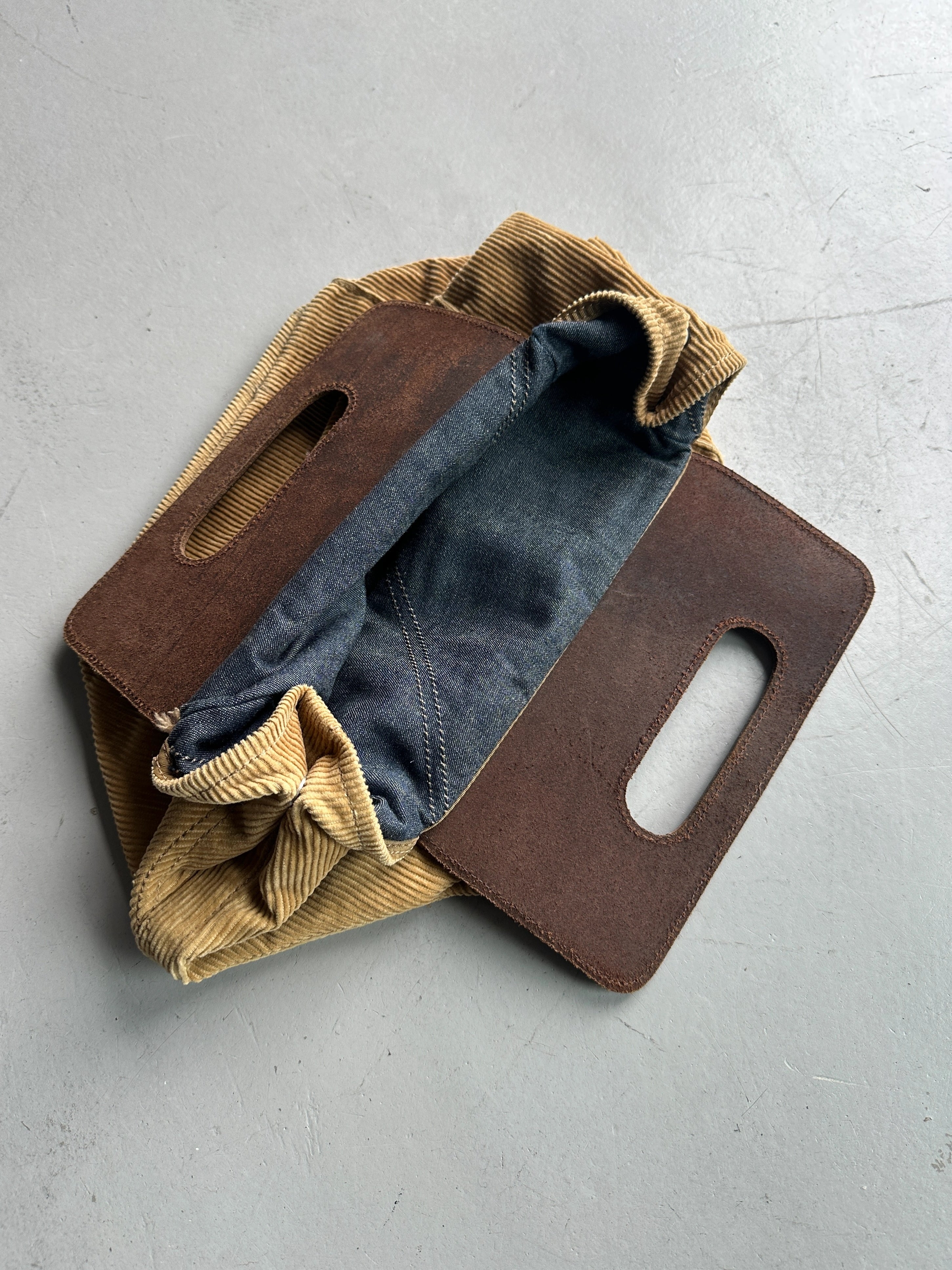 DIESEL SPARE PARTS - 2000s CORDUROY BOX BAG