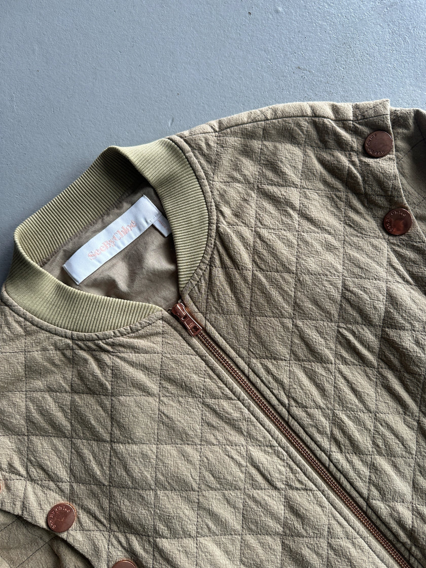 SEE BY CHLOÉ BY PHOEBE PHILO - S/S 2 IN 1 QUILTED VEST JACKET