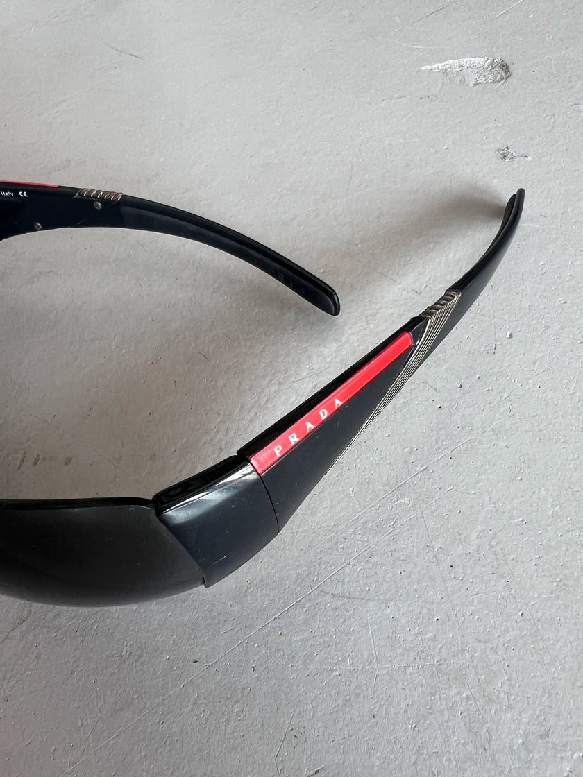 PRADA - 1990s SHIELD SUNGLASSES