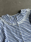 1970s PETER PAN COLLAR STRIPED BLOUSE